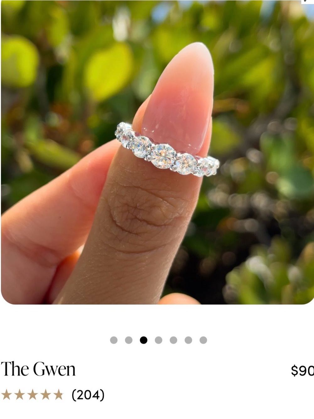 Modern Gents Meredith & Gwen Simulated Diamond Ring Set - Picture 5 of 7